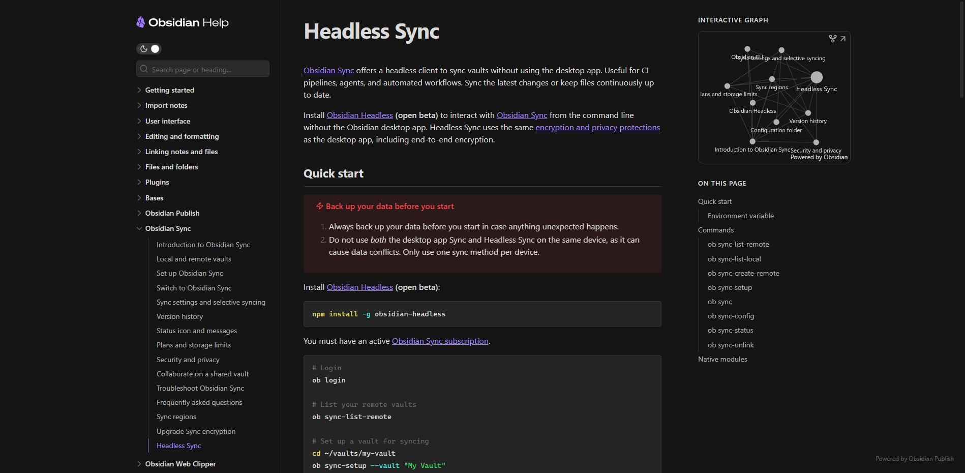 Obsidian Sync震撼升级：无头客户端来袭，命令行直击知识库同步！ 